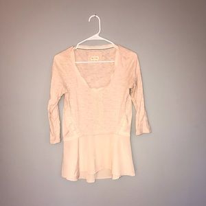 Light pink top